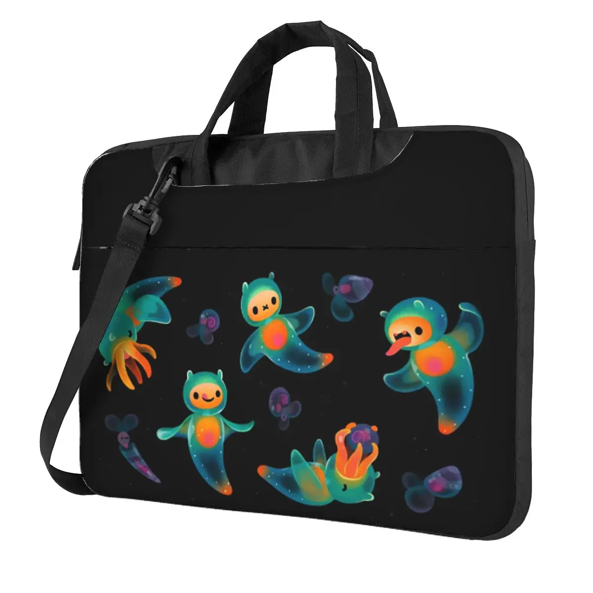

Sea Angel And Sea Butterfly Crossbody Laptop Bag Case Computer Bag 13 14 15.6 Inch Notebook Pouch for Macbook Pro Lenovo