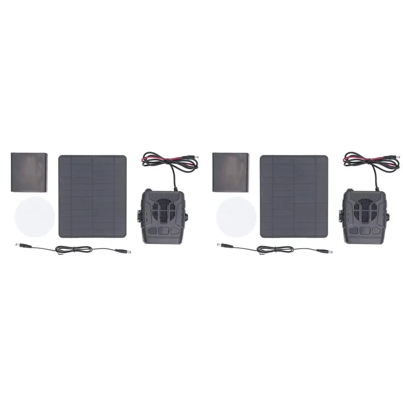 2X Portable Solar Panel Heater 12V 20W - Outdoor Camping, Car, And Pet Warmer, Efficient Heating