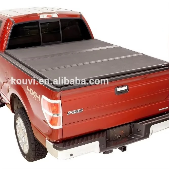 KV8802 2007-2017 F150 6.5 "ft السرير ضبط عدة الصلب ثلاثي للطي تونيو غطاء شاحنة السرير قفل شاحنة صغيرة يغطي