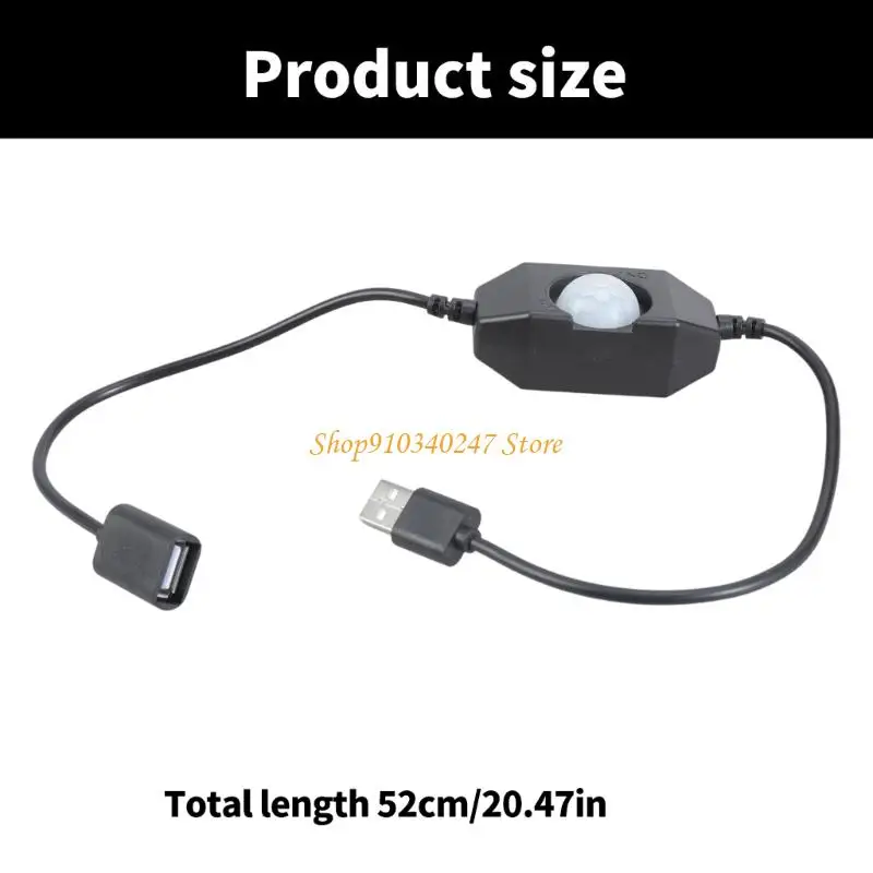 Q22A 5V USB -Leistungs -PIR -Bewegungssensoren Schalter Einfache Installation PIR -Bewegungsdetektorschalter für LED -Streifen