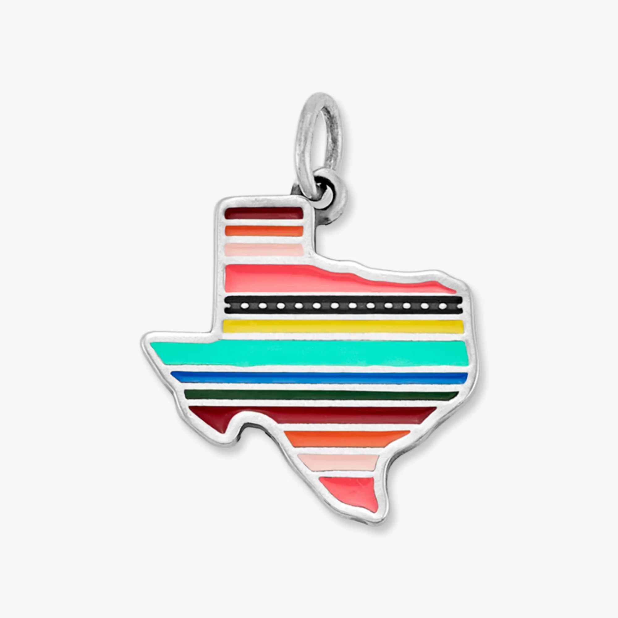 S925 sterling silver James Avery Enamel Texas Serape Charm