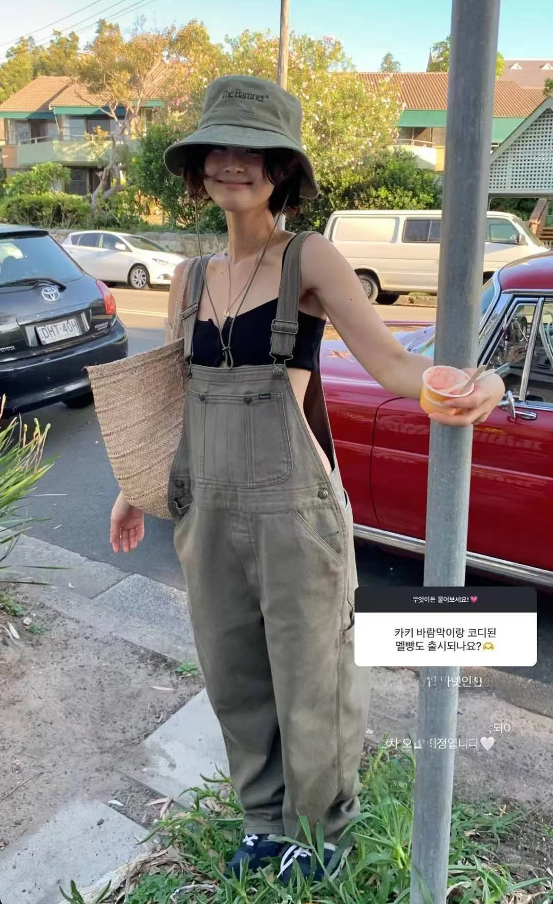 

PREON Early Spring New Sle Military een Casual Loose Strap Pants High Waist Straight Leg Long Pants 00% Cotton