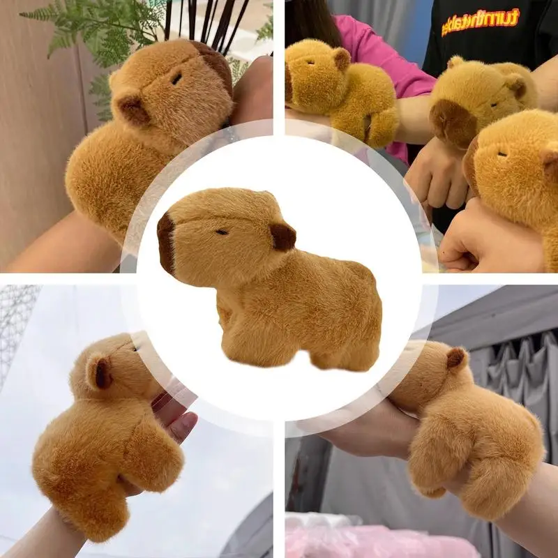 Capivara-Pulseira Soft Slap para crianças, pulseiras confortáveis, brinquedos adoráveis, escola, aniversário, meninos