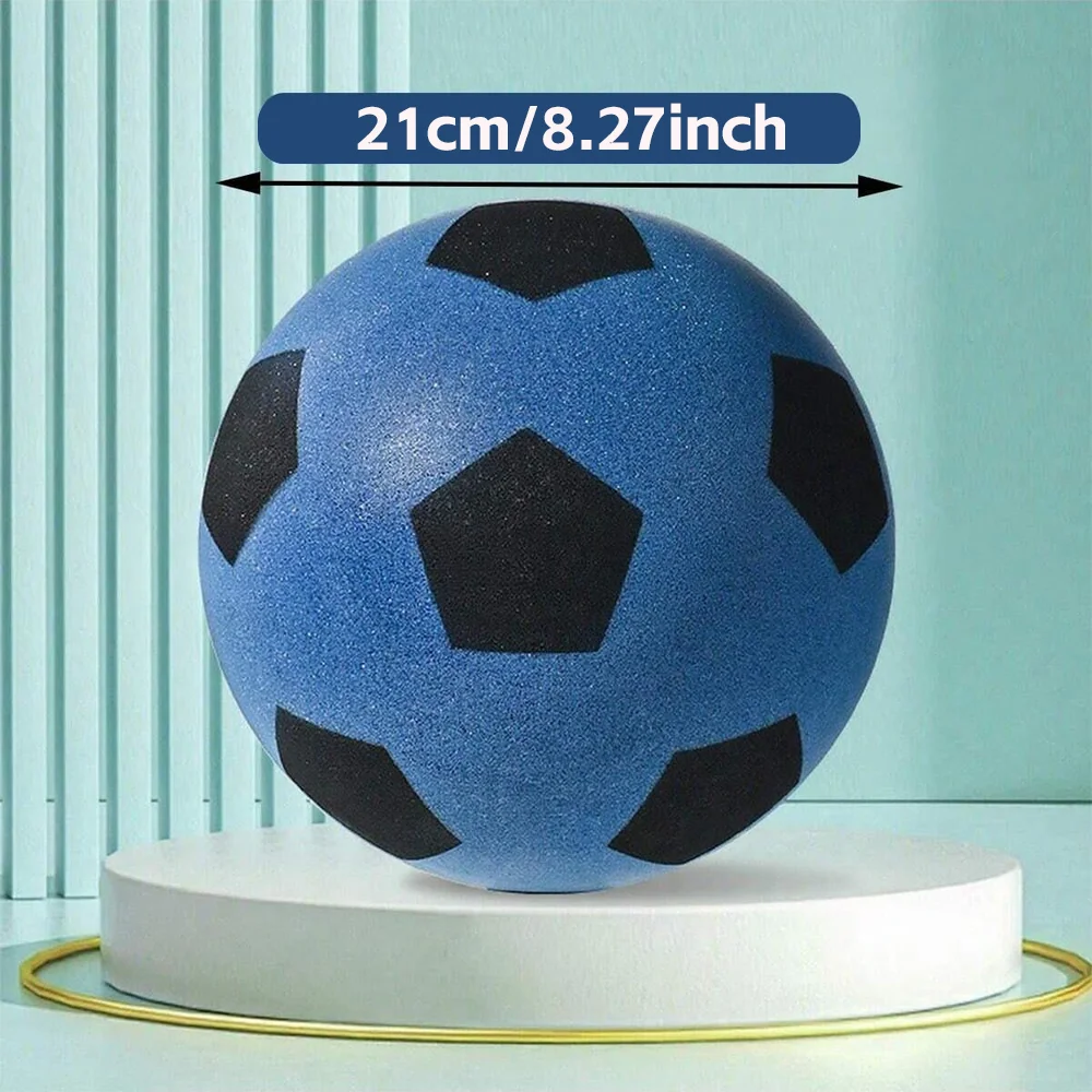 1PC Stille Foam Voetbal |   Zacht, PU-materiaal met hoge rebound |   Stille trainingsbal voor binnen
