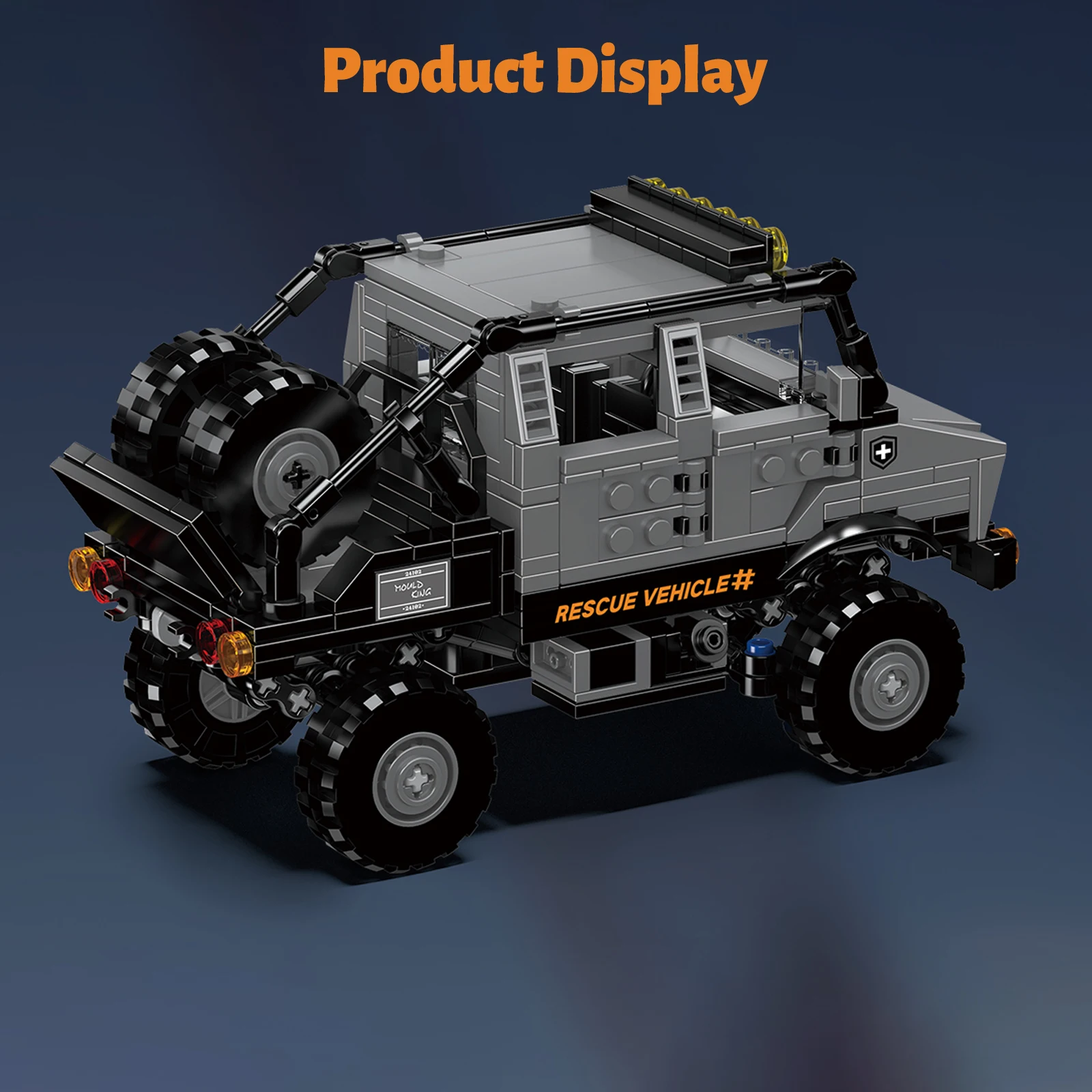 Rescue Vehicle Building Blocks Mini World SUV Off-Road Car Model Creative Birthday Gift for Boys Room Decorations