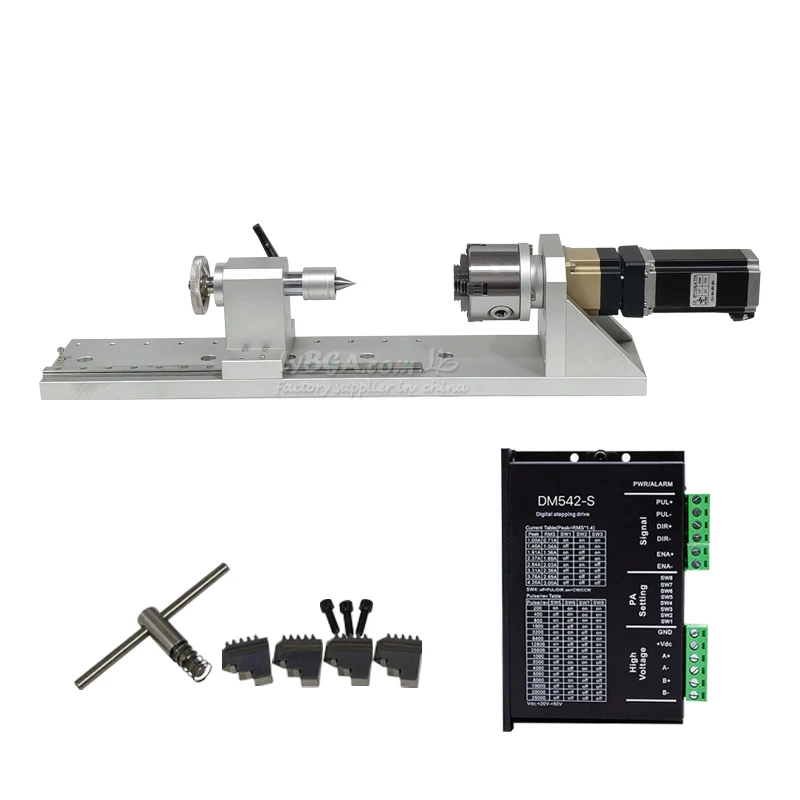 LY Planetary Rail 4th Rotary Axis A-Axis Planetary Gearbox Reduction Ratio 1:5 Center Height 80mm with 600mm Guide Rail