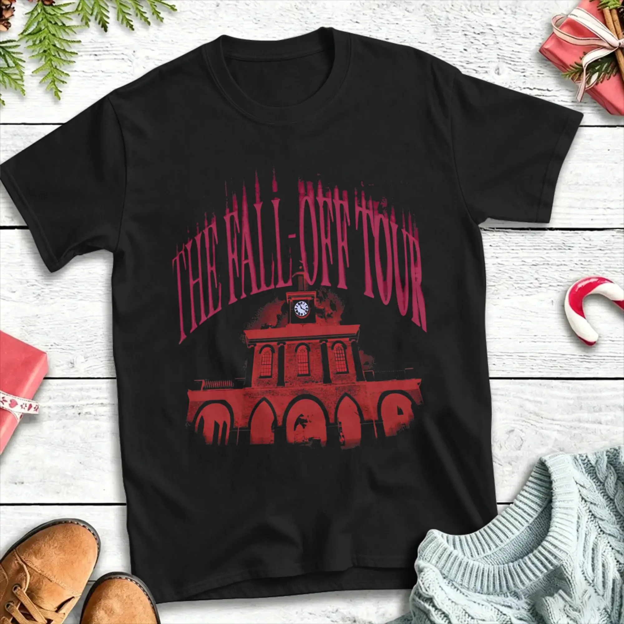 Casual T Shirt Beach J Cole The Fall Off Tour 2026 Trending T Shirts  Cotton Tee Shirt for Men Y2K Classic Short Sleeve Clothes