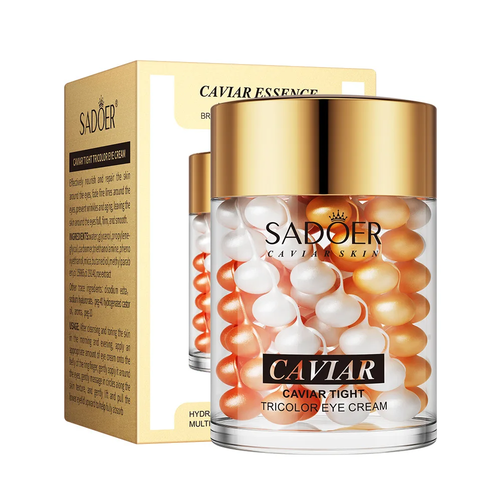Rose Caviar Aloe Gold Eye Cream Anti Dark Circles Removal Eye Bags Firming Moisturizing Beauty Eyes Creams Skin Care Products