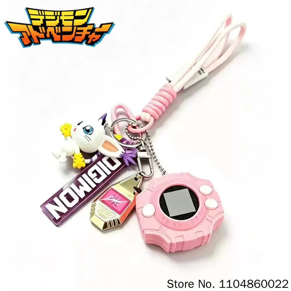Digimon Car Charm Hanging Ornament Digivice (Holy Plan) & Crest Of Evolution Car Decoration Pendant For Anime Collectors