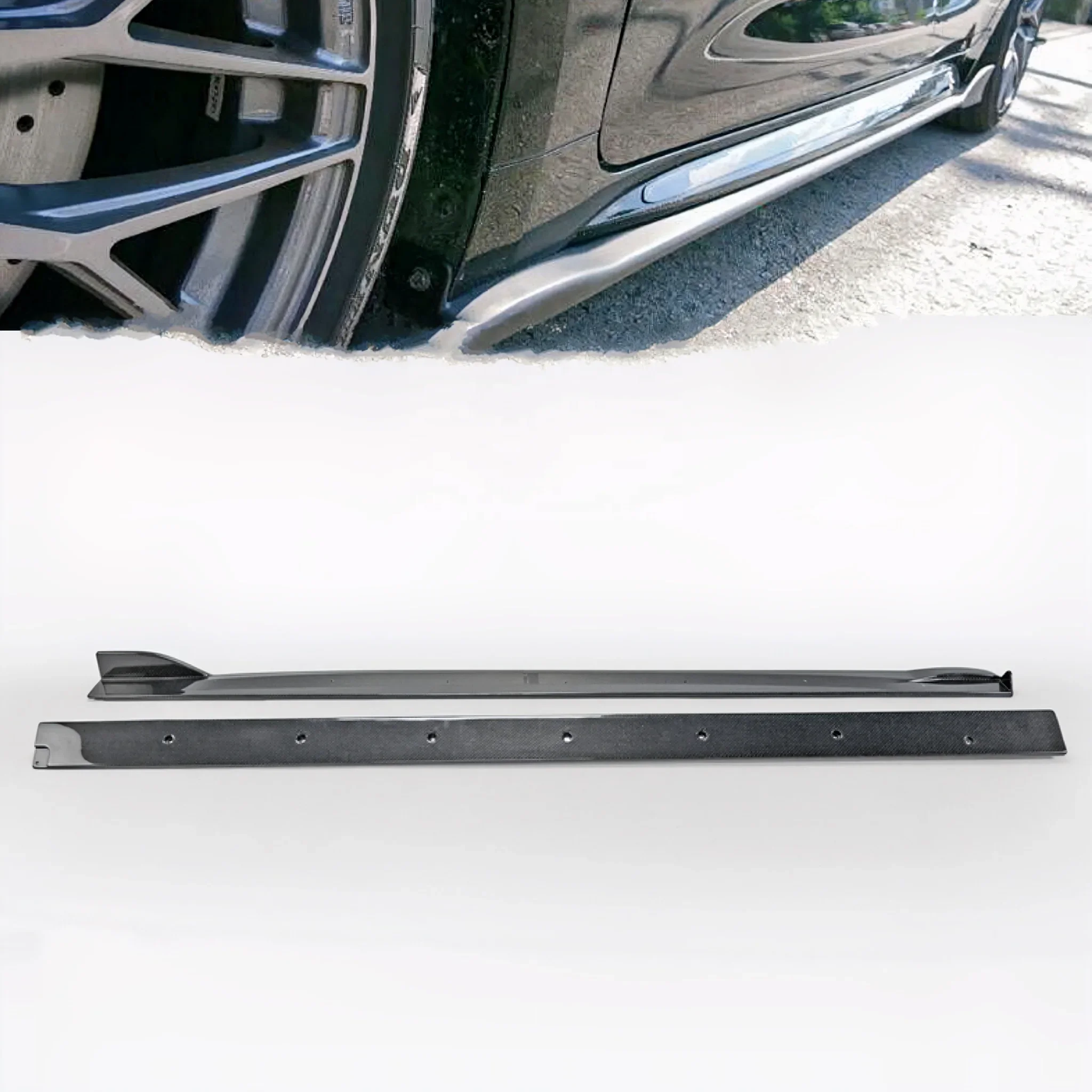 For 19-22 Toyota Corolla Auris E210 Hatch back EPA Type side skirt extension