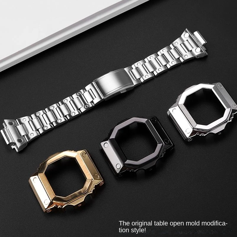 

GX-56BB Watch Bezel Strap For Casio Giant G Large Square GX56BB GXW-56 Modified Metal Trendy Steel Men Watch Case Watchband Tool