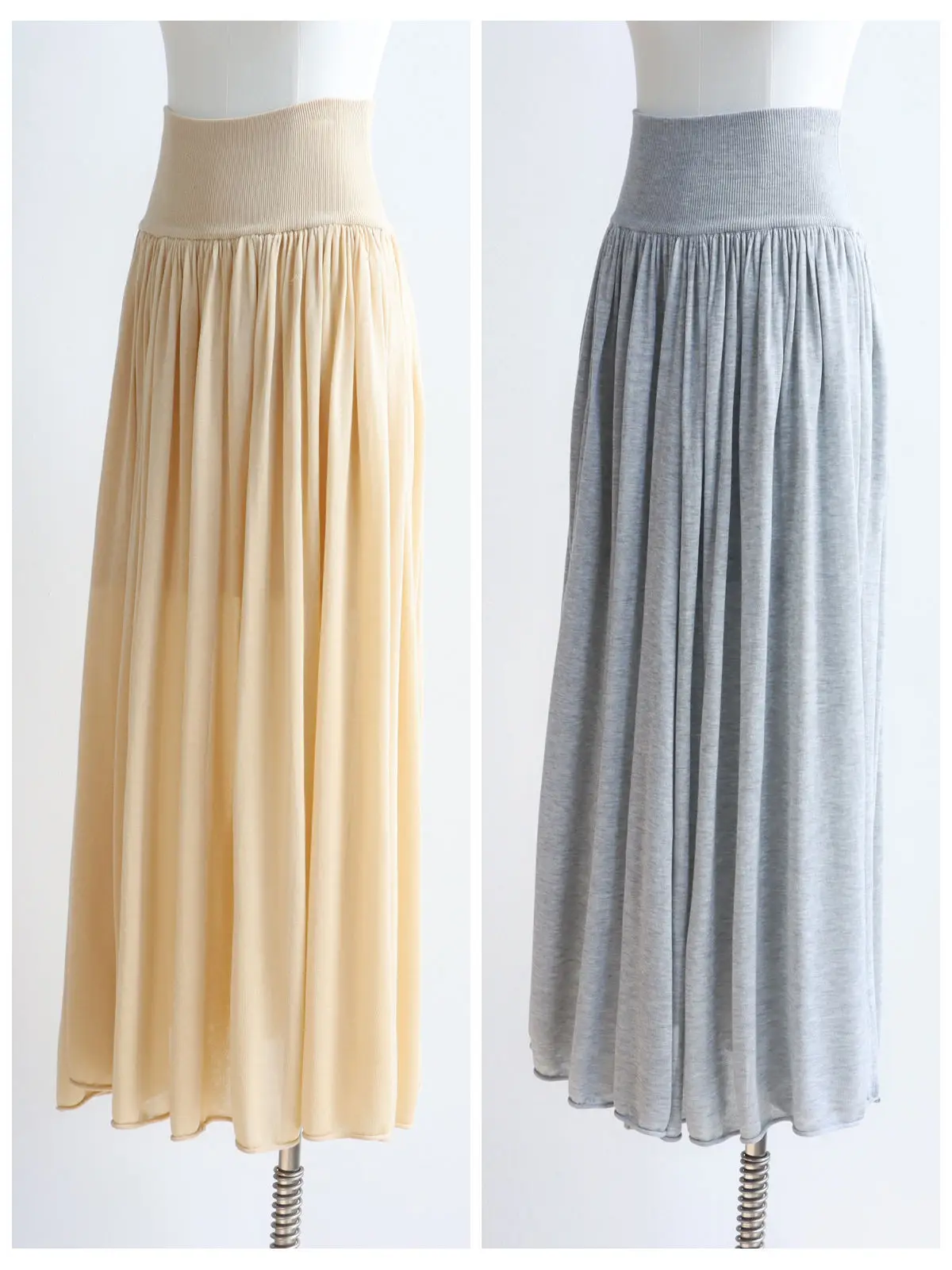 Dave&Di High waisted pleated Lyocell knitted half body skirt with lazy and versatile lining, 26 spring/summer new products