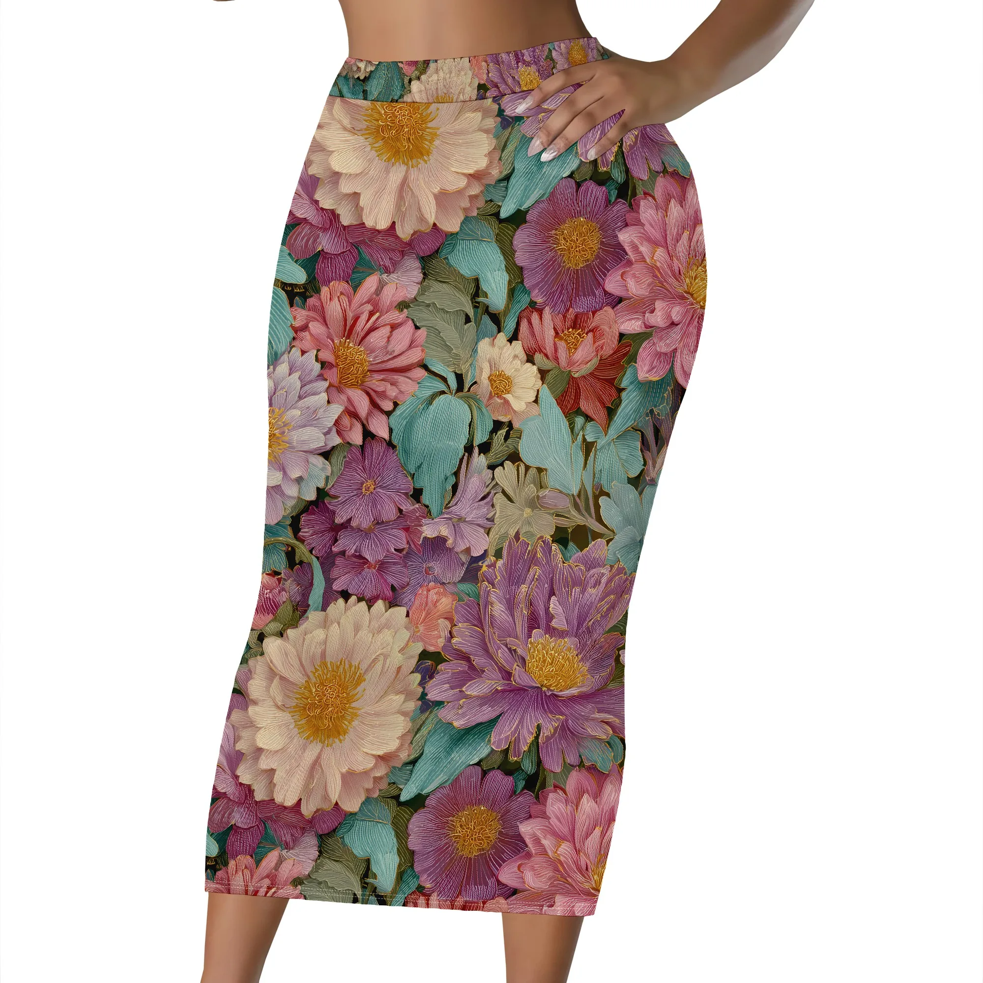Spódnica midi w stylu vintage  – Midi Skirt Floral recenzja i cena