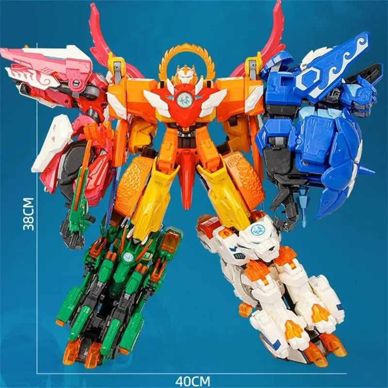 Transformação besta guerras animais míticos figura brinquedo