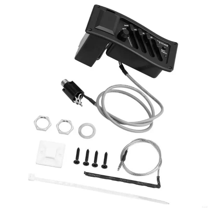 Multifuntional 4 Band Plastic Texture Suitable for String Instruments Treble Bass Control Accessory Package