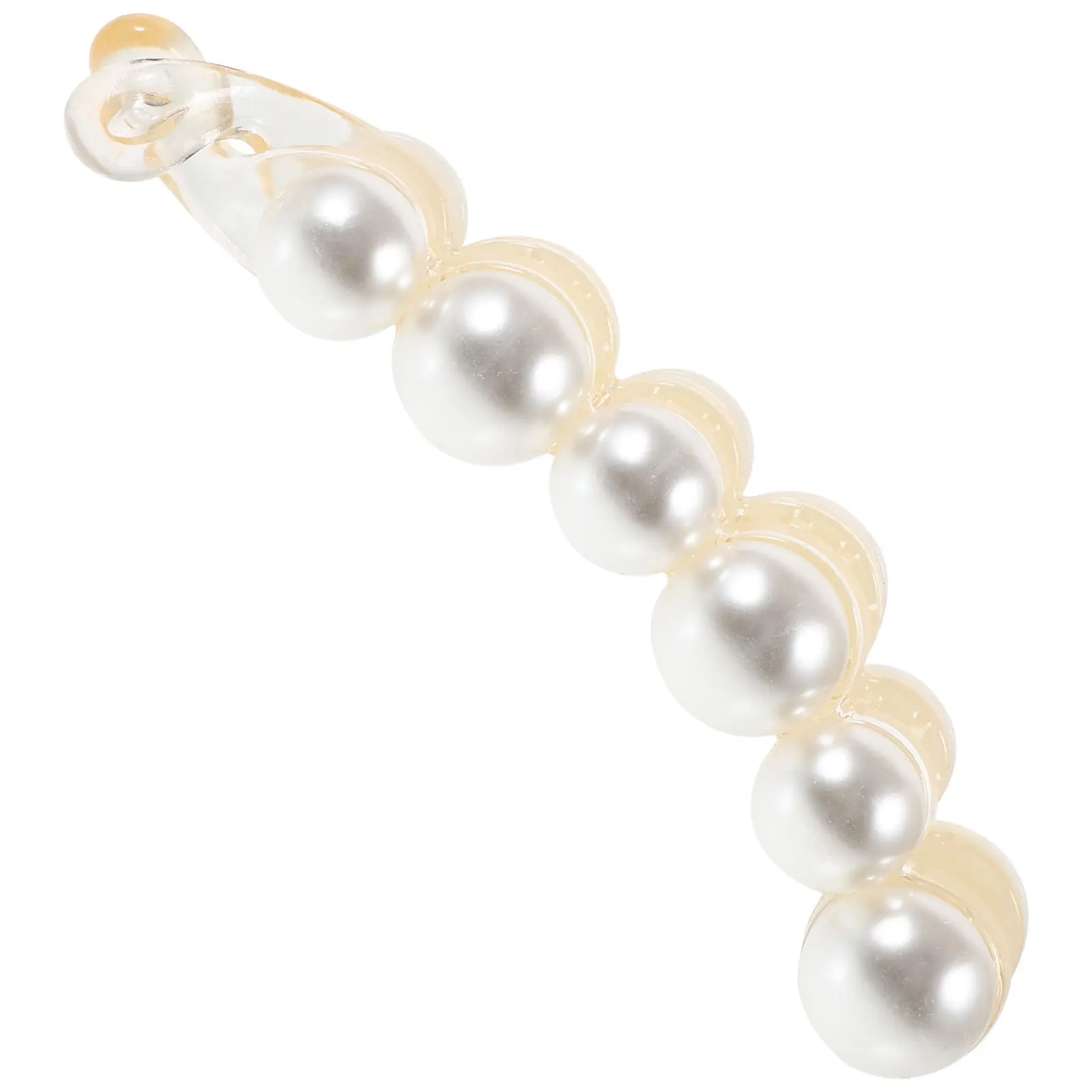 

Pearl Clasp Toothed Hairpin Ponytail Clip Banana Clamp Wedding Party Accessories For Thick Fine Hair Styling Clamps