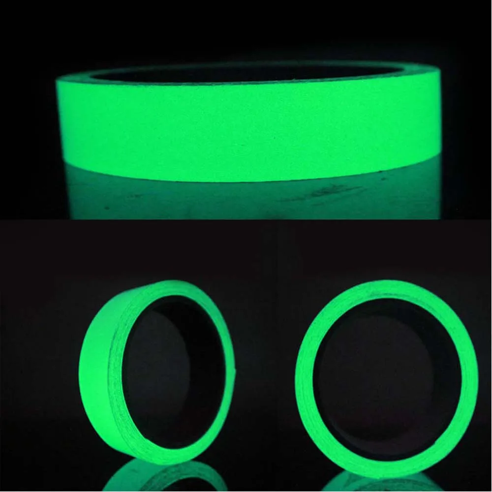 Glow Fishing Rod Bandage Self luminous Strip Glow Dark Self-adhesive Tape Fishing Rod Sticker Luminous Sticker DIY Tape