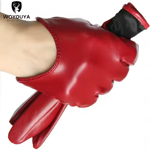 Fashion color Apparel Accessories women's leather gloves,comfortable short Women mitten,warm winter gloves women-2001 - Image 17