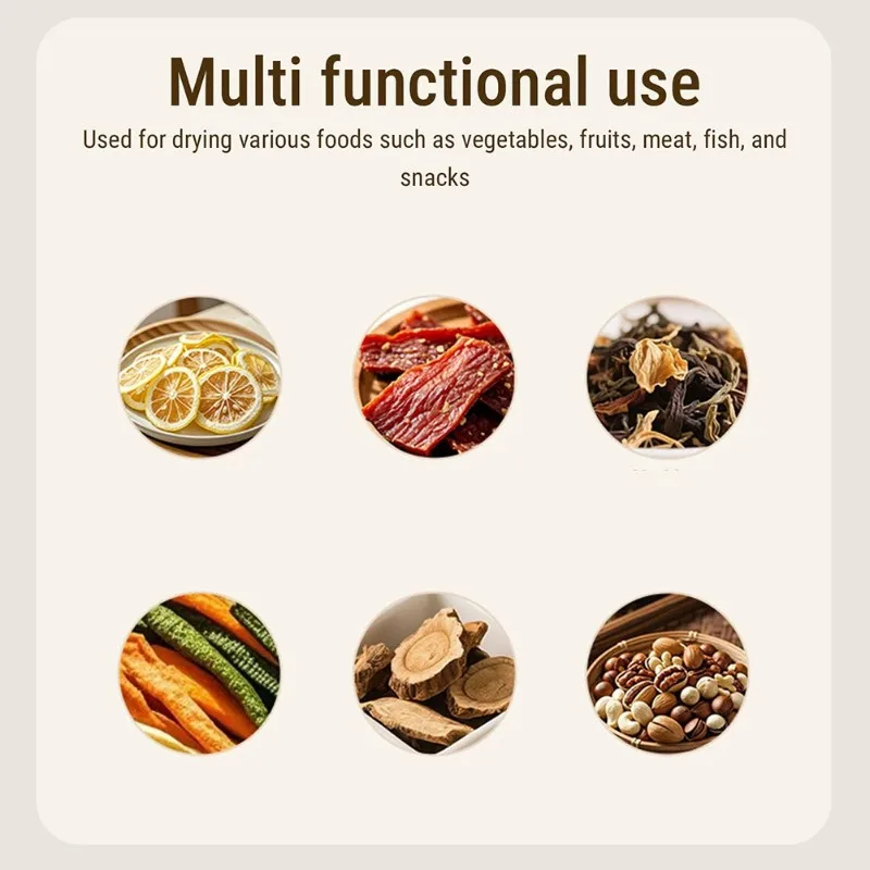 

AC39-осушитель пищевых продуктов, 5-ярусная электрическая сушилка для фруктов и овощей с интеллектуальным сенсорным управлением для фруктов, овощей, мяса, закусок-EU Plu