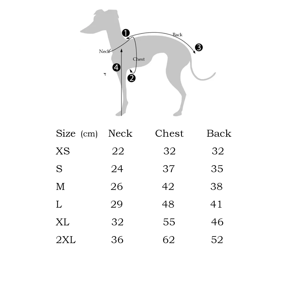 Abrigo invierno polar 4 patas para perros Whippet y Galgo Italiano - imagen 5