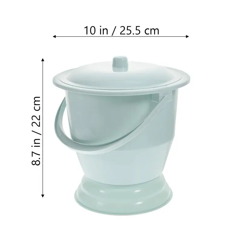 Orinal portátil con tapa para adultos, orinal para urinario, cámara de viaje, inodoro de emergencia para acampar, botella de Spittoon