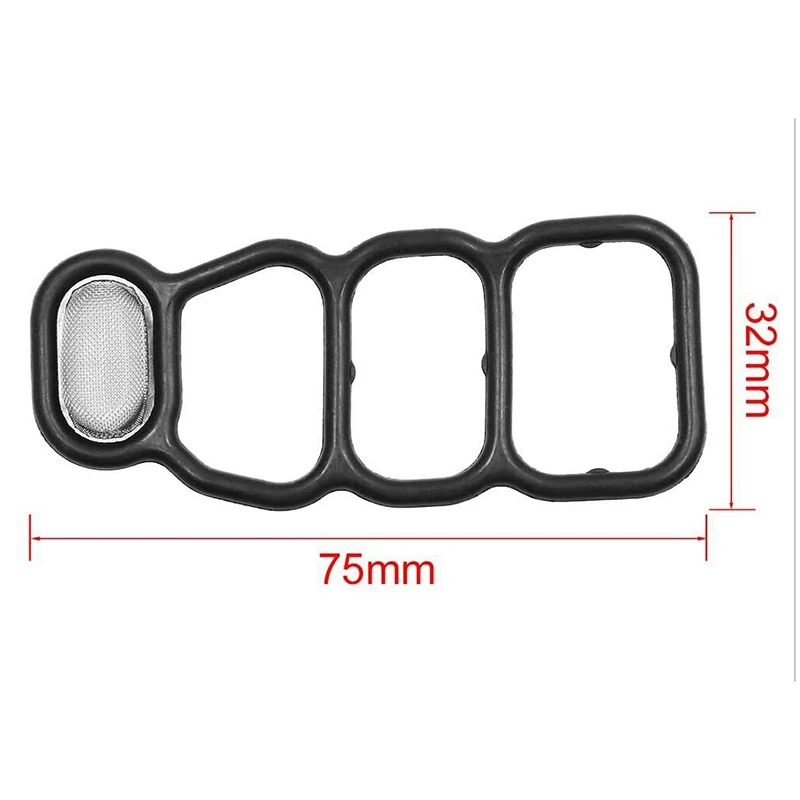 VTEC 솔레노이드 개스킷 스풀 밸브 필터 도장, 혼다 어코드 오디세이 V6 15826-RDV-J01 용 05-07