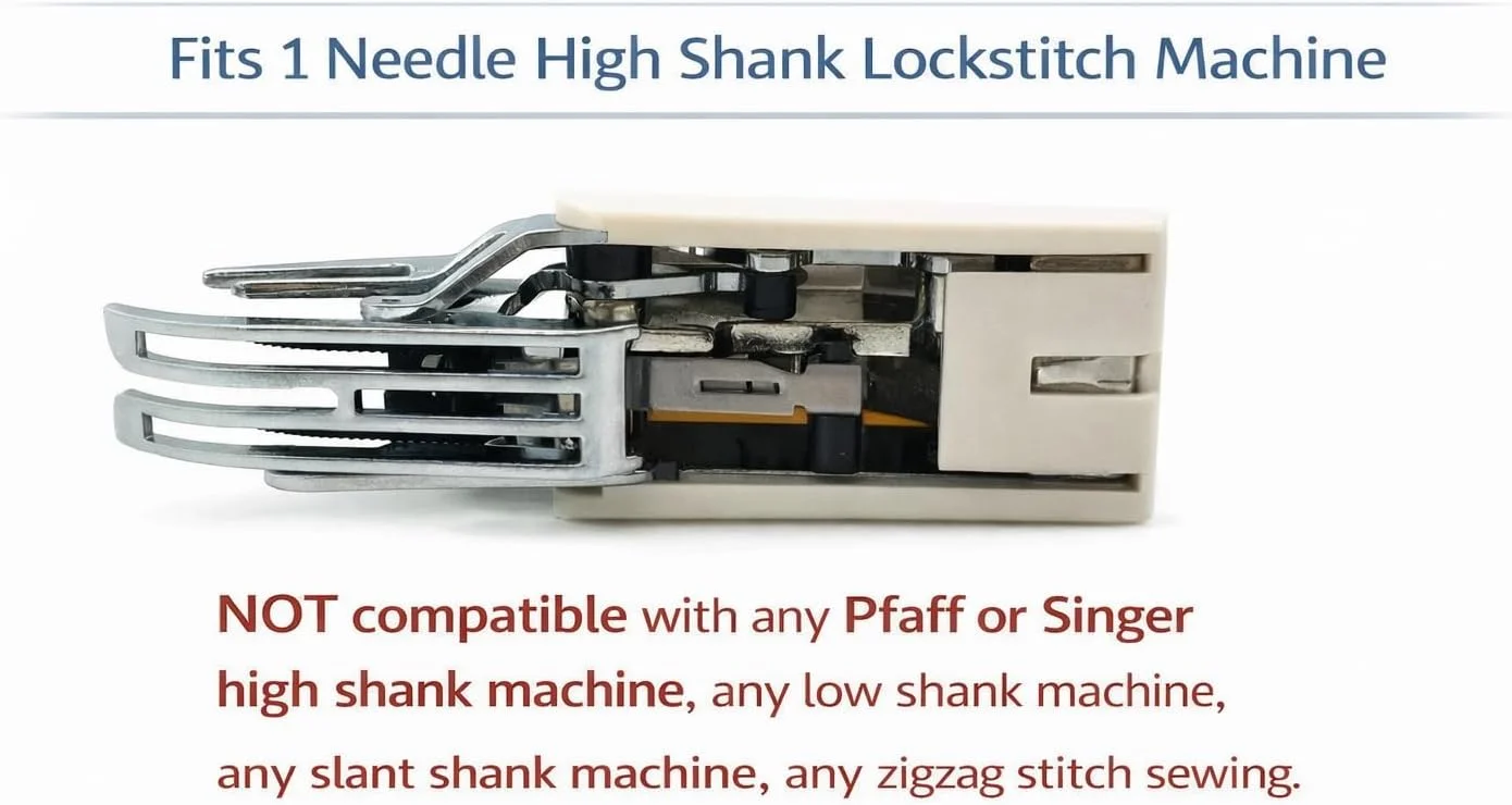 1PCS High Shank Walking Foot Compatible with JUKI TL-2010Q, TL-98E, TL-98Q, JANOME 1600P, HD9, Brother PQ1500S, PQ1600S,