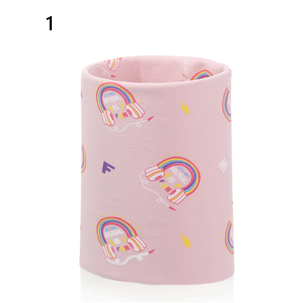 Spring Autumn Face Bandana Magic Necker Chief Windproof Cartoon Printed Children Cotton Scarf Neck Warmer Collar Scarves