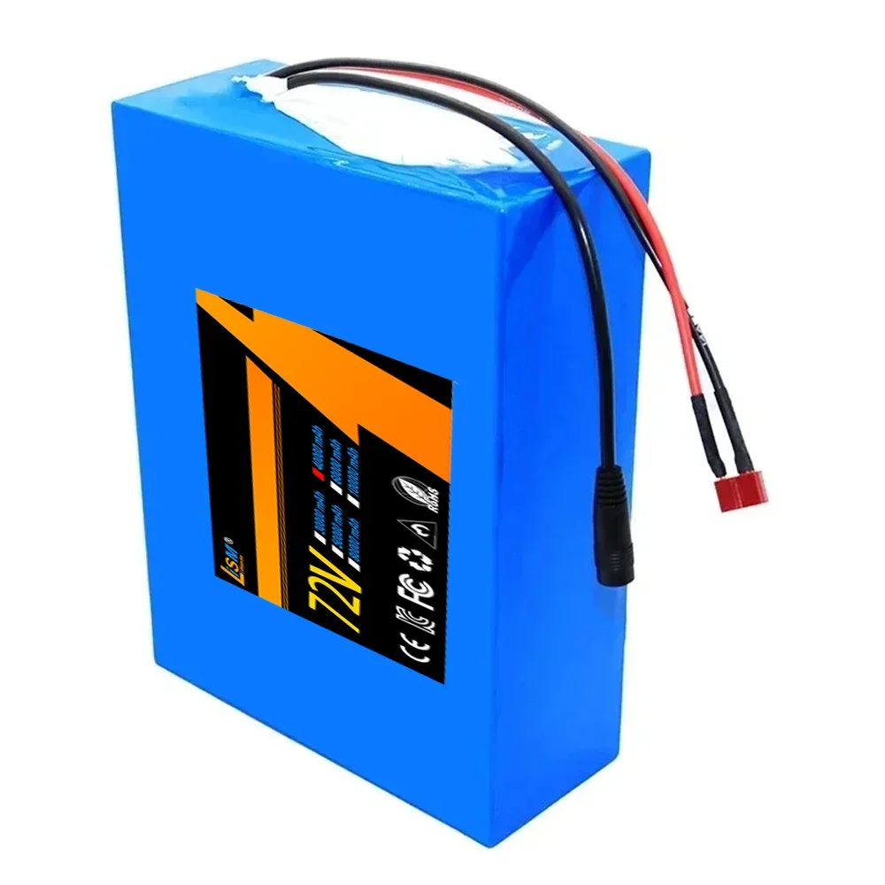 Brand-new 72V 3000W High Power BatteryPack+BMS 20S4P 40Ah 21700 Lithium Battery Pack Free 84V charger Durable and long-lasting