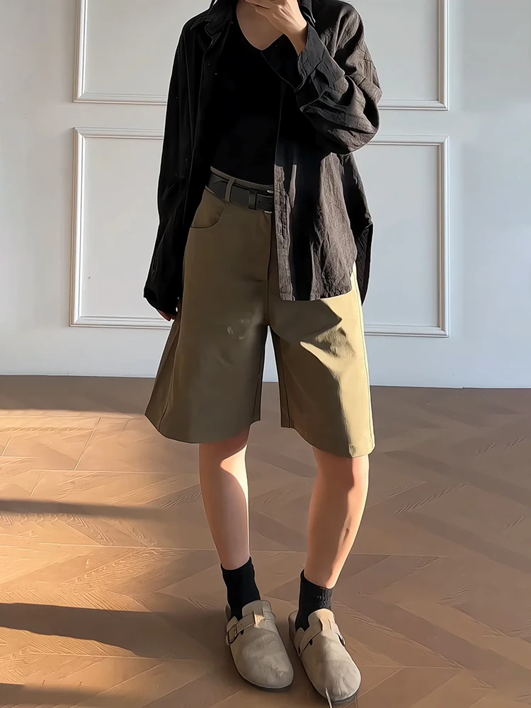 

Military een Casual Loose Men's orts Summer Straight Leg Breathable Comfortable Straight Cut Knife Five-Quarter Pants