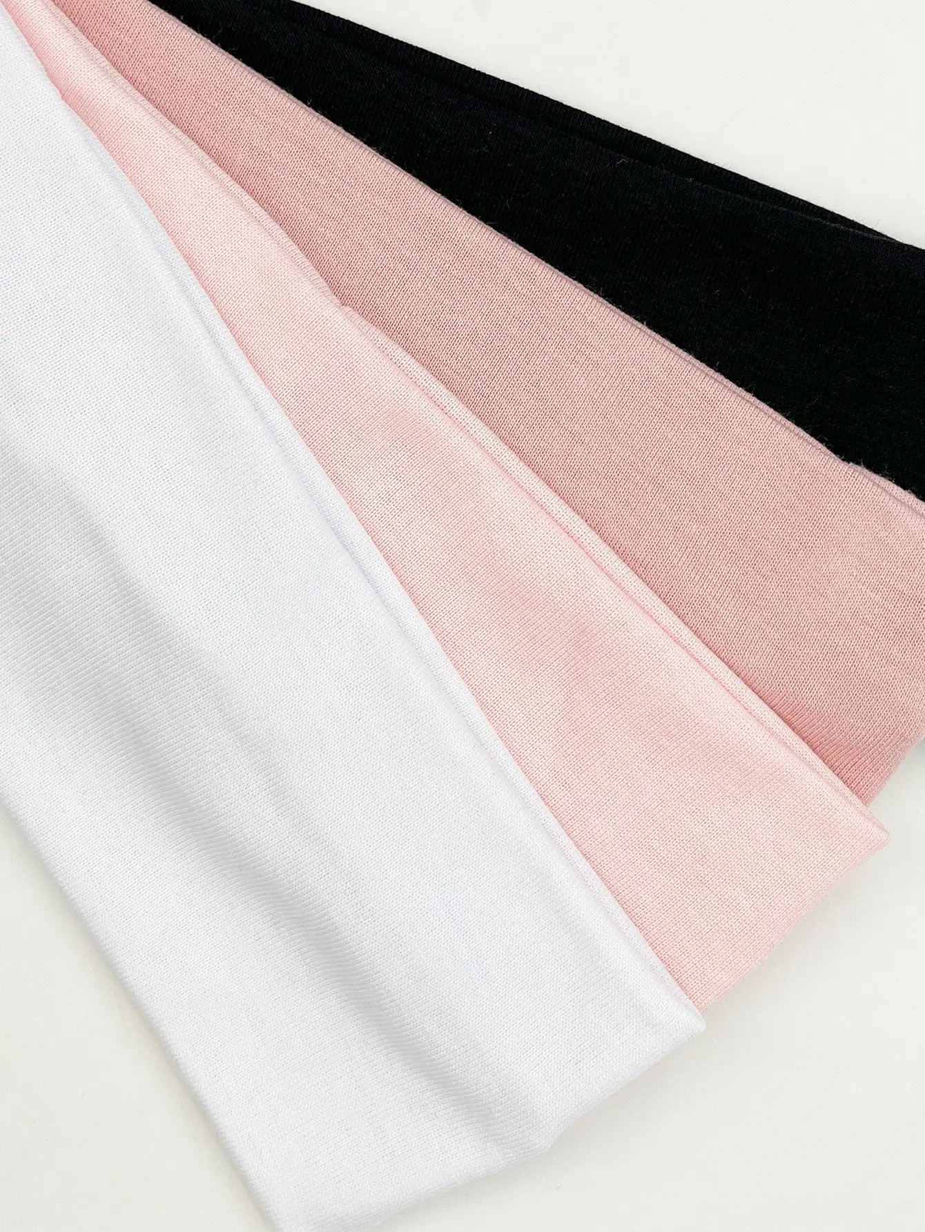4 Teile/satz Mode Gestrickte Haar Bands Frauen Einfarbig Breiten Elastischen Stirnband Sport Yoga Haarband Weiche Waschen Gesicht Make-Up Headwrap – Detail 11