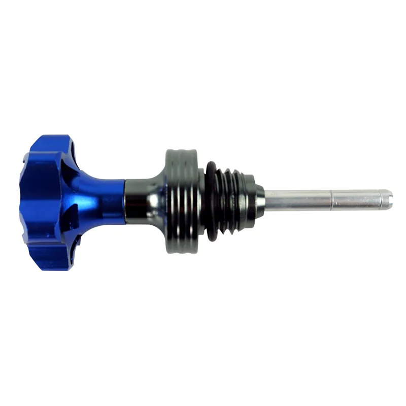 Varilla de nivel de aceite para motor de motocicleta, tapón de llenado, medidor de nivel de aceite del cárter del motor, rojo, azul, negro, dorado,