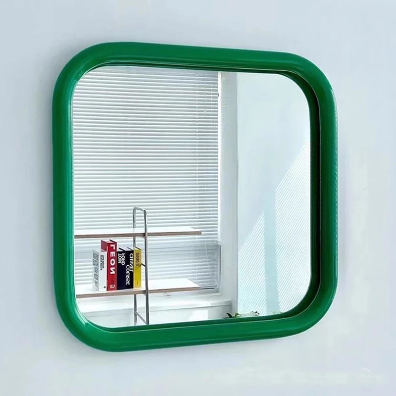 مربع الفن المرآة البالونية الشمال لطيف خلع الملابس الجمالية المحمولة جدار مرآة عتيقة مستحضرات التجميل غير تقليدي Espelhos ديكورات المنزل