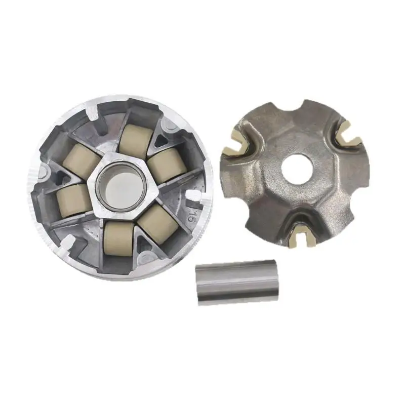 【CMO】High Performance Aluminum Alloy Scooter Variator Clutch Assembly With Wear Resistant Rollers For ATV Repair Replacement