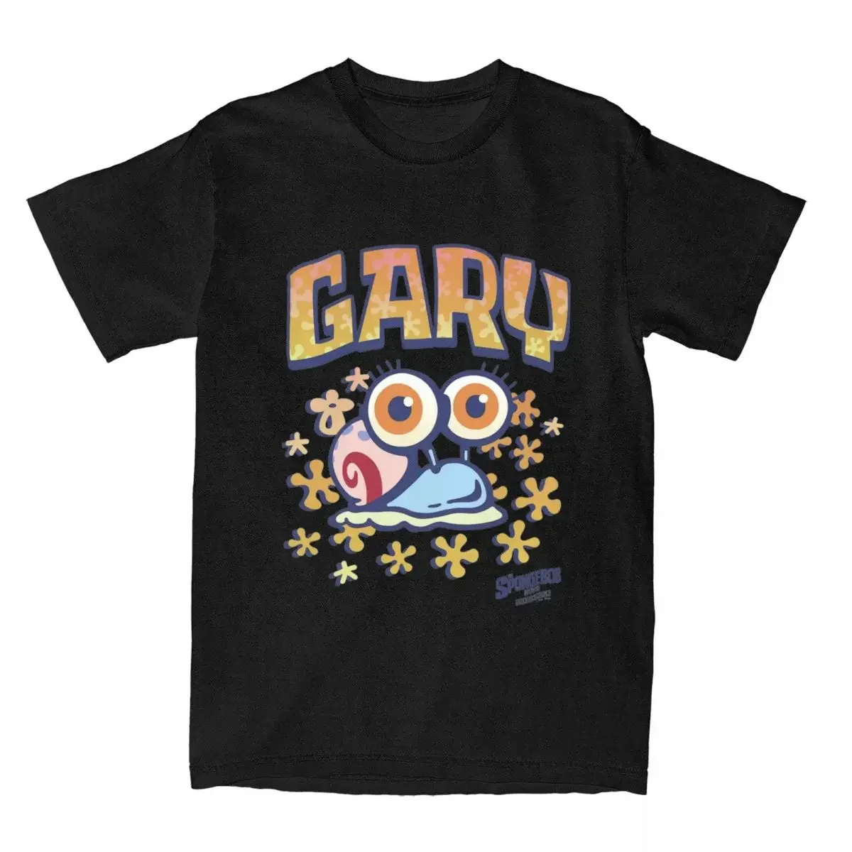 O-neck Short Sleeve Clothes Cotton Top Tee Harajuku Spongebobed Sponge On The Run Baby Gary Tshirt For Men summer harajuku tops