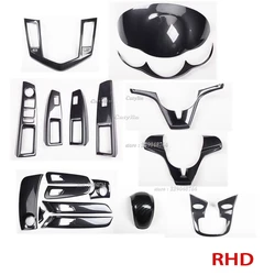 RHD For Chevrolet Cruze 2009-2013 2015 AT Car Central Console Decoration Cover Stickers Gear Shift Panel Frame Car Accessories