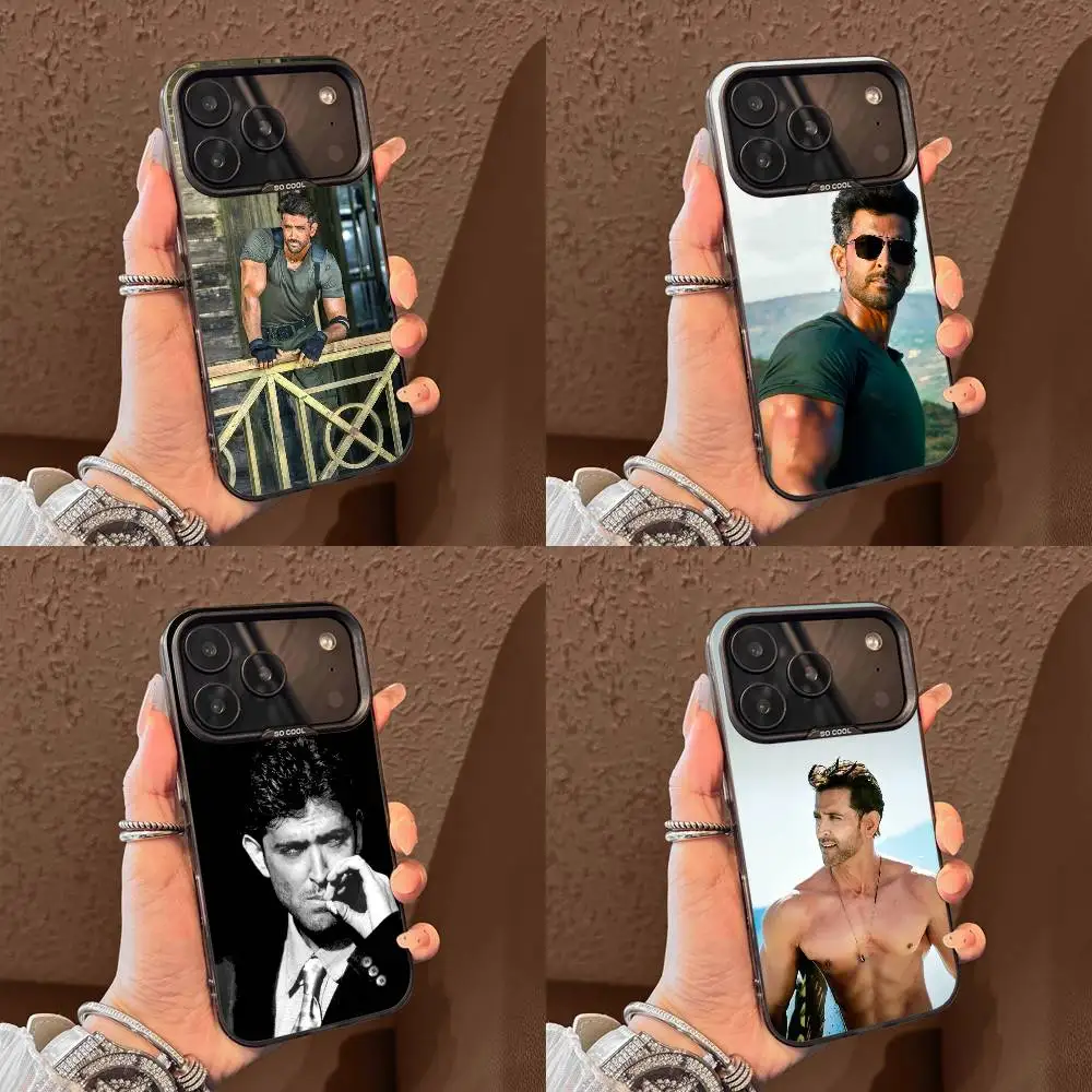 

H-Hrithik Roshan Phone Case For iPhone 15,16,12,14,13,17,11,E,Max,Plus,Air,Pro,Mini Black Tpu Cover