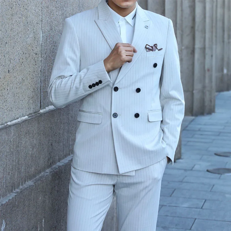 

Tight fitting Korean suit, non mainstream men's clothing