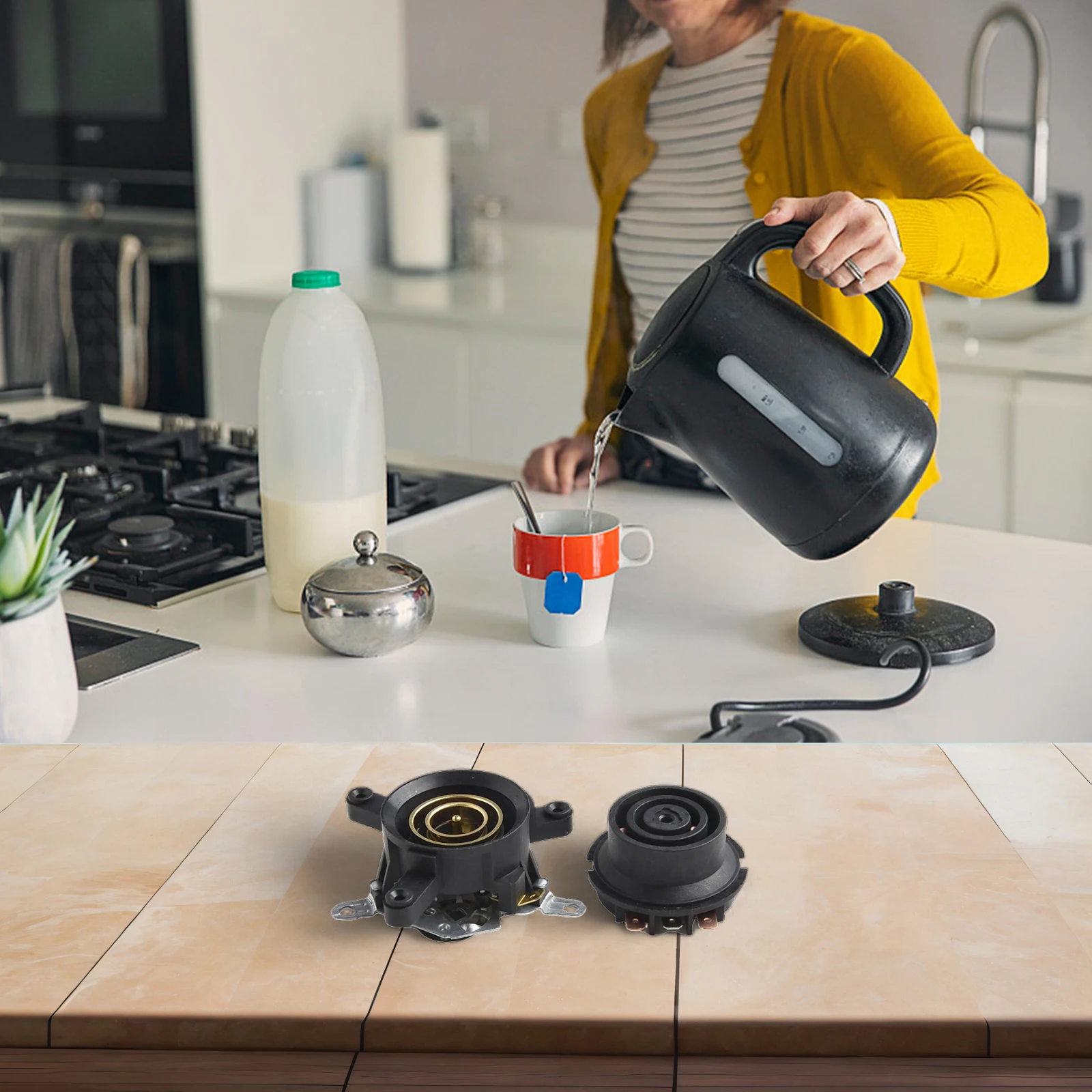 Copper Contact Switch Electric Kettle Connector Reliable Safety Performance Copper Electrical Contacts Kitchen Cooking