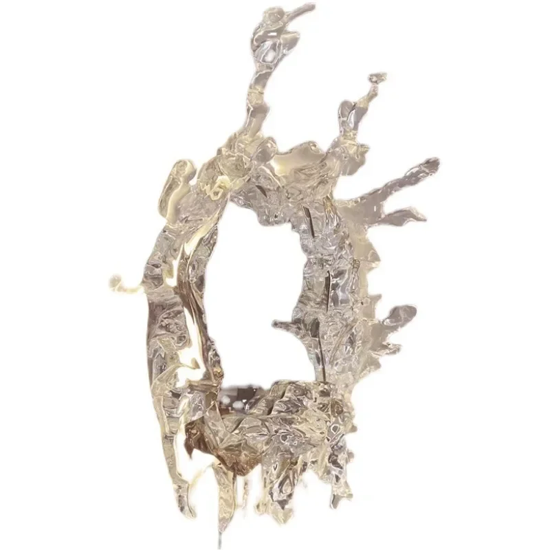 

Water drop decoration water flower dressing mirror lamp, hotel villa atmosphere Internet celebrity art Ruishui