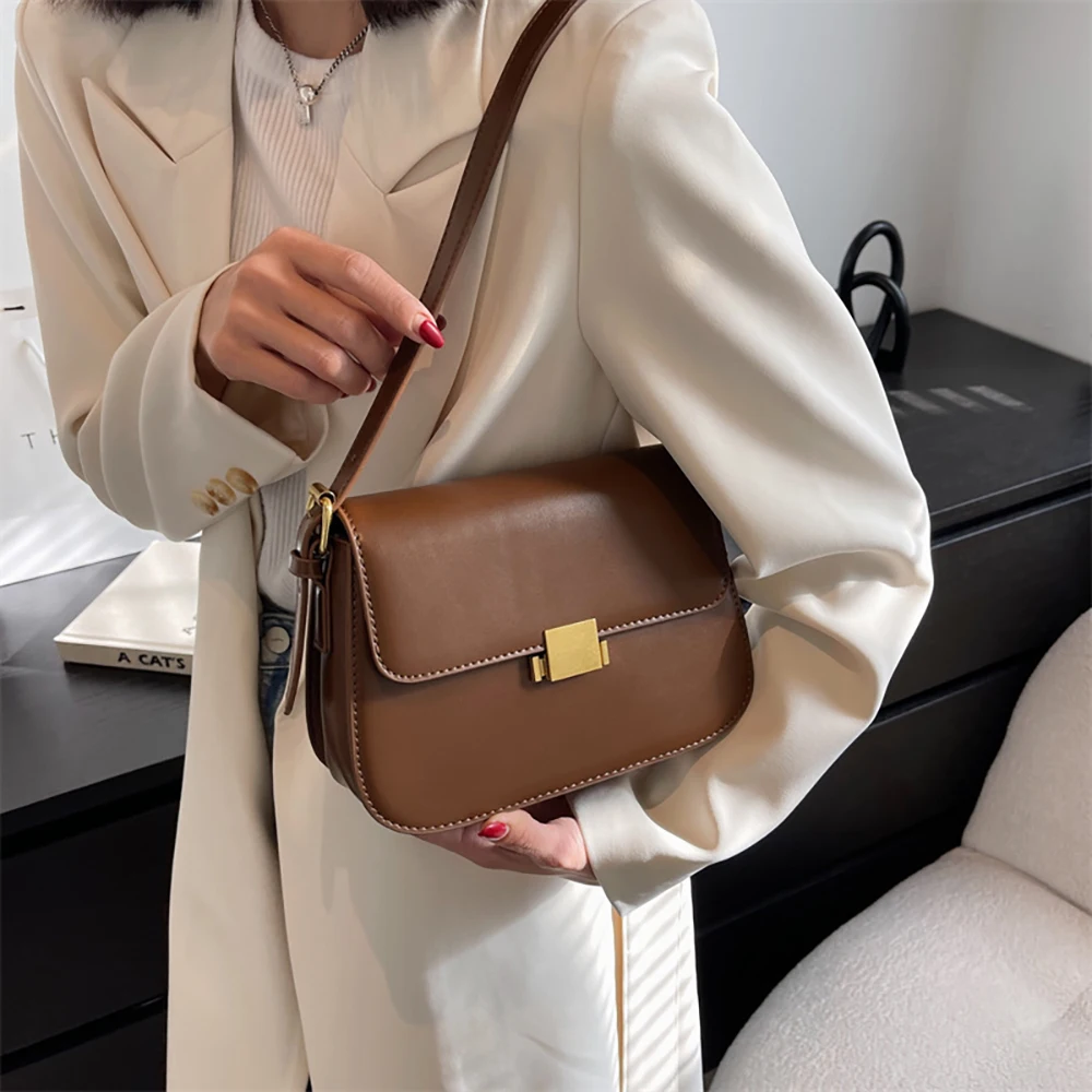 Trendy Square Shoulder Bags Women Fashion High Quality Underarm Bags Lady Phone Wallet Handbags All-match Crossbody Bag