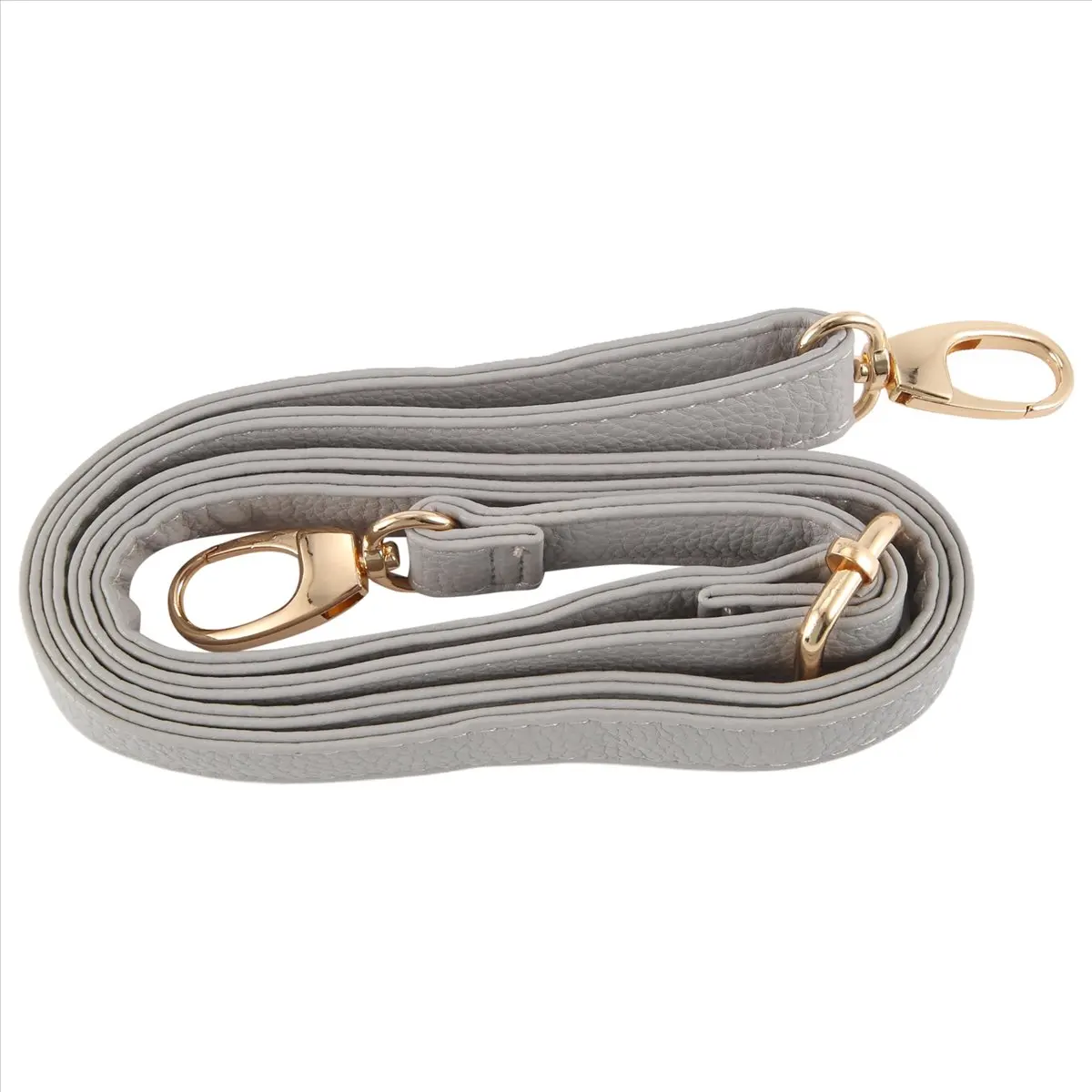 ABQR Borsa in pelle di ricambio fai-da-te Tracolla Maniglia corpo regolabile 140 * 2 cm, grigio