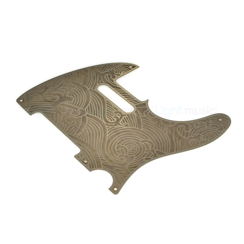 Vintage 5 Holes 8 Holes Stainless steel Tele Guitar Pickguard with Screws Scratch Plate for Electric Guitar