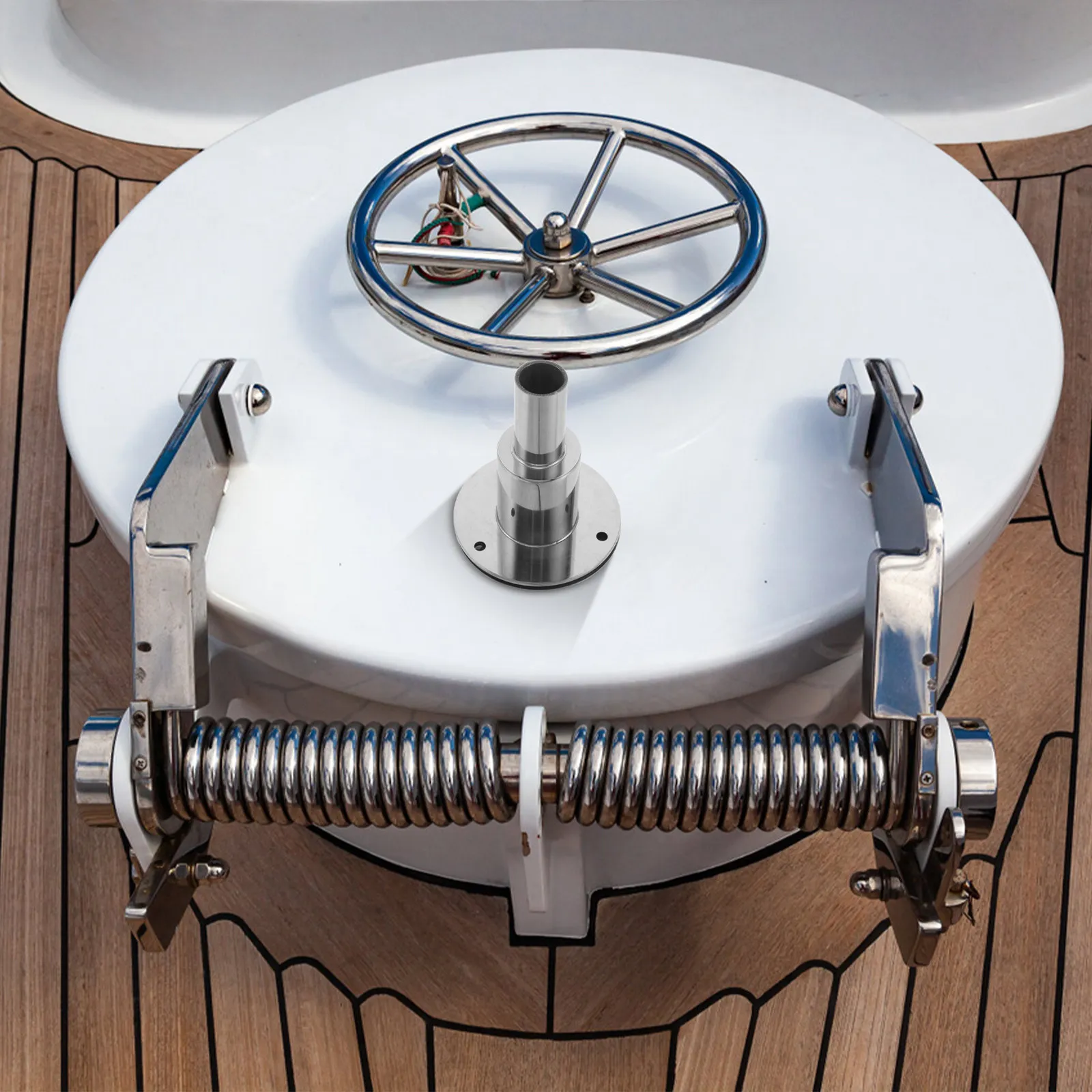 

Thru Hull Exhaust Skin 24Mm Stainless Steel Pipe Socket Hardware Diesel Parking Heaters Corrosion Resistant Marine Heater