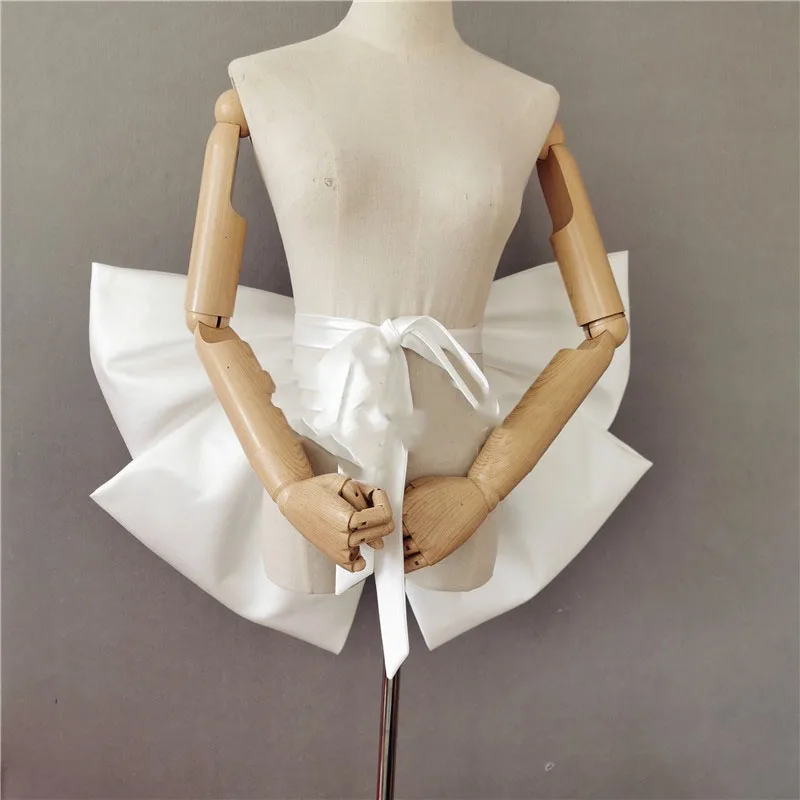 New bow satin Detachable  big bow  for dresses bridal accessories