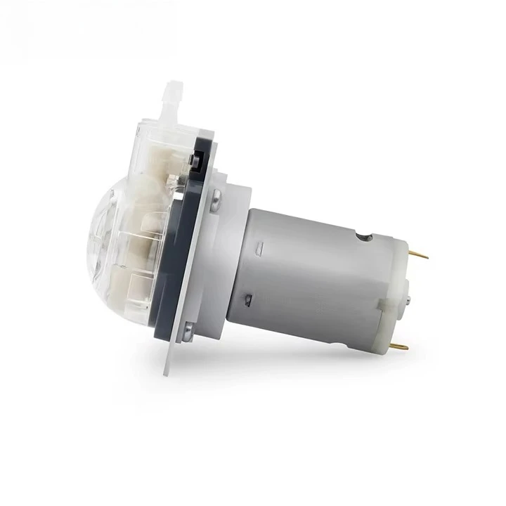 2025 New 18-240ml/min Food Beverage Machine Small Dosing Peristaltic Pump 12v Lab Peristaltic Hose Dosing Pump