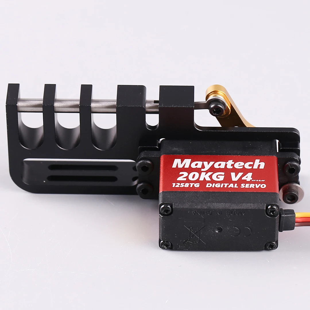 Mayatech 4th Dispenser V4-3P Generation Dropper Fully Closed 2 segments Servo Dropper Decoupler Model Aircraft 20-80kg Servo