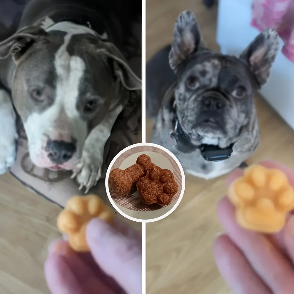 1pc Dog Food Silicone Mold 14 -grid Dog Bone Cat Paw Chocolate Mold Cake Baking Tool Ice Tray Pudding Jelly Mold view 5