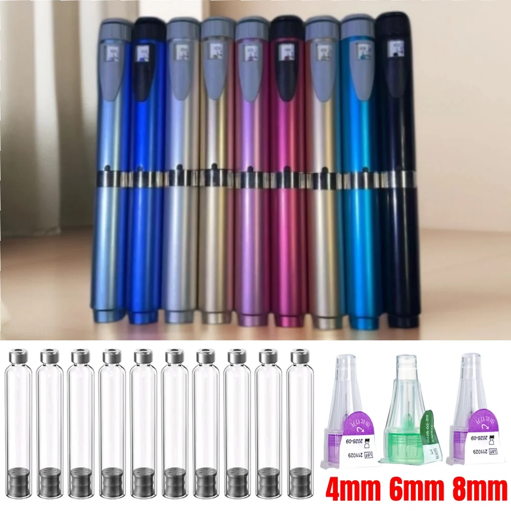 

20 шт., набор ручек для татуировки в индивидуальной упаковке, 4 мм, наконечник ручки, волшебная ручка, 3 мл, пустые кассетные картриджи для бутылок Lilly Insulin Pen