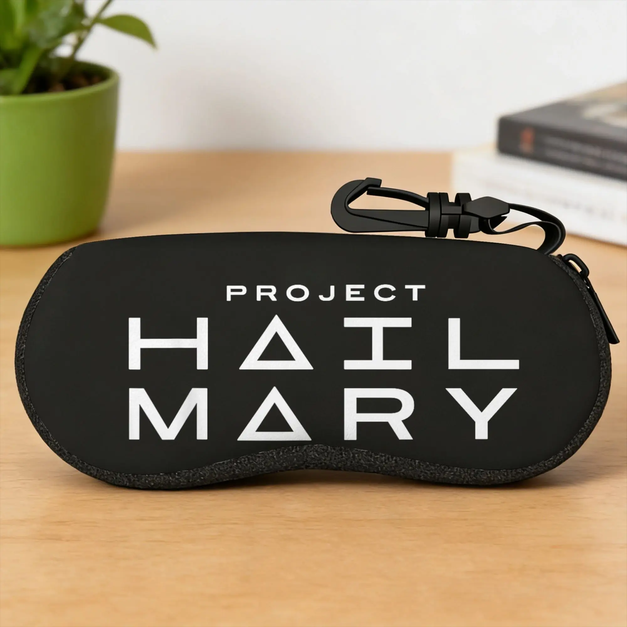 PHM Project Hail Mary Logo Glasses Case  Sunglasses Pouch Outdoor Vintage Eyewear Accessory Zip Men Women Eyeglass Protector